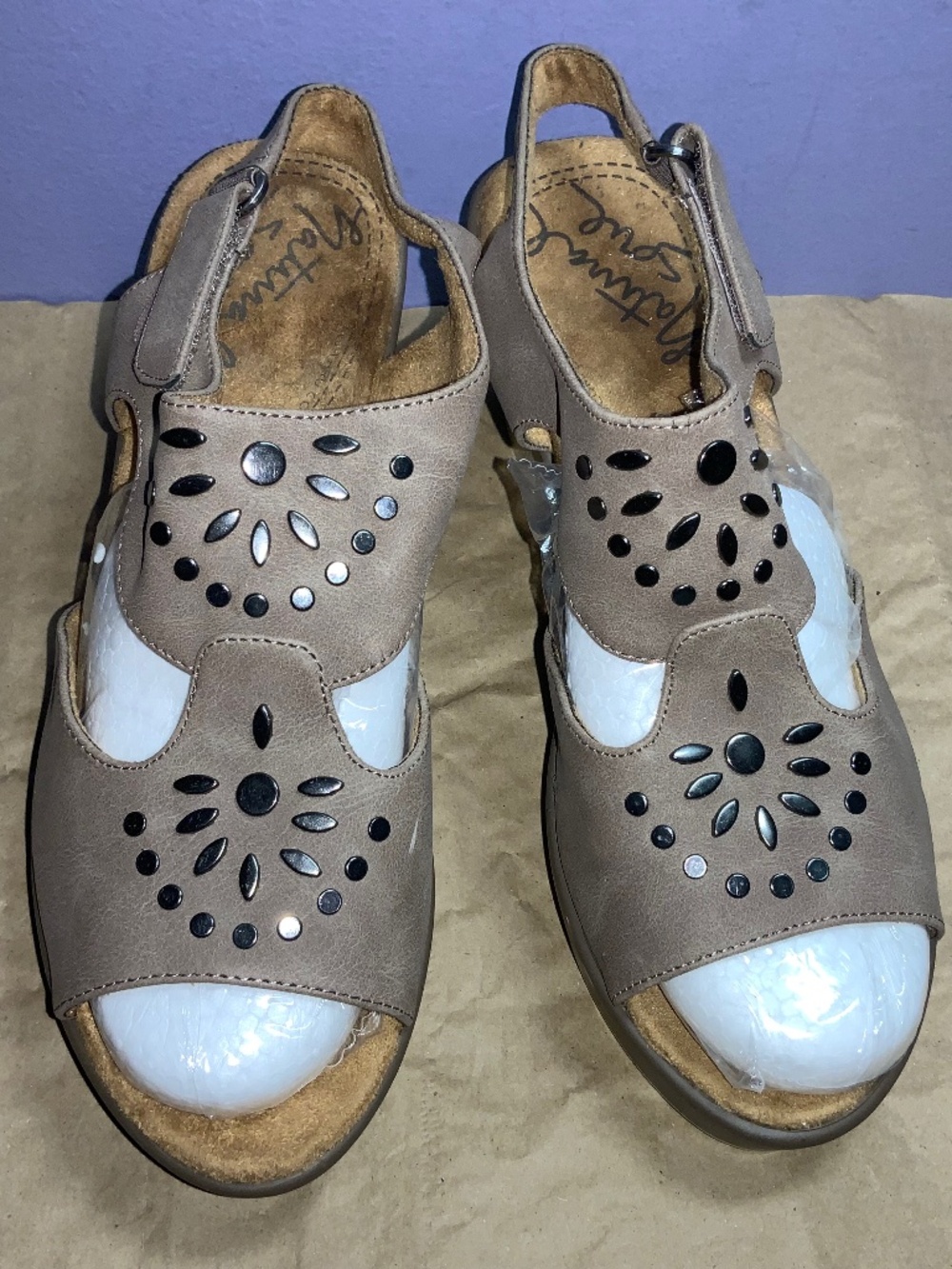 Soul Naturalizer Platform Brown vegan Leather Heels Size 7.5M Womans